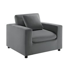 Casella Modern Armchair - Charcoal