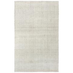 Hand Woven Flat Weave Pile Wool/ Polyester Rug, 5' x 7'6"