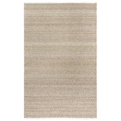Hand Woven Flat Weave Pile Wool/ Polyester Rug, 5' x 7'6"