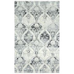 Hybrid Cut Pile Wool/ Tencel Rug, 10' x 13'