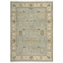 Hand Knotted Cut Pile Wool Rug, 10' x 14'