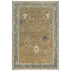 Hand Knotted Cut Pile Wool Rug, 10' x 14'