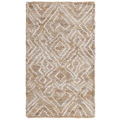 Hand Woven Flat Weave Pile Jute Rug, 5' x 7'6"