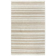 Hand Woven Flat Weave Pile Wool/ Polyester Rug, 7'6" x 9'6"
