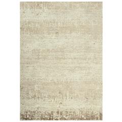 Hybrid Cut Pile Wool/ Tencel Rug, 5' x 8'