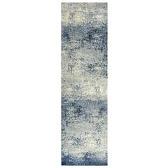 Hybrid Cut Pile Wool/ Tencel Rug, 2'6" x 8'