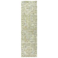 Hybrid Cut Pile Wool/ Tencel Rug, 2'6" x 8'