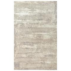 Hybrid Cut Pile Wool/ Tencel Rug, 5' x 8'