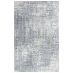 Hybrid Cut Pile Wool/ Tencel Rug, 5' x 8'