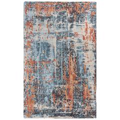 Hybrid Cut Pile Wool/ Tencel Rug, 5' x 8'