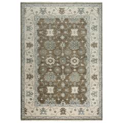 Hand Knotted Cut Pile Wool Rug, 6' x 9'