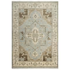 Hand Knotted Cut Pile Wool Rug, 6' x 9'