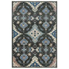 Hand Knotted Cut Pile Wool Rug, 6' x 9'
