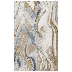 Hand Tufted Cut & Loop Pile Wool Rug, 5' x 8'