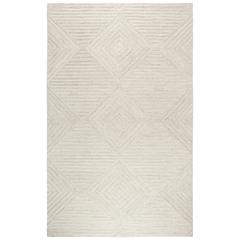 Hand Tufted Cut & Loop Pile Wool Rug, 5' x 8'
