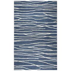 Hand Tufted Cut & Loop Pile Wool Rug, 5' x 8'