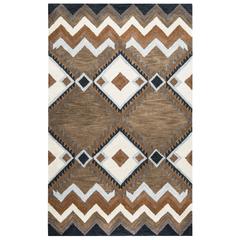 Hand Tufted Cut Pile Wool Rug, 5' x 8'