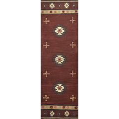 Hand Tufted Cut Pile Wool Rug, 2'6" x 8'