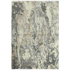 Hybrid Cut Pile Wool/ Tencel Rug, 8' x 10'