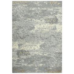 Hybrid Cut Pile Wool/ Tencel Rug, 8' x 10'