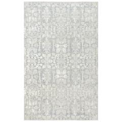 Hybrid Cut Pile Wool/ Tencel Rug, 8' x 10'