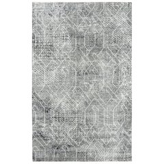 Hybrid Cut Pile Wool/ Tencel Rug, 8' x 10'