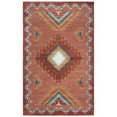 Hand Tufted Loop Pile Wool Rug, 8' x 11'