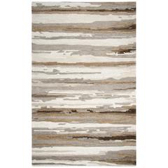 Hand Tufted Cut & Loop Pile Wool Rug, 8' x 10'