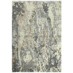 Hybrid Cut Pile Wool/ Tencel Rug, 9' x 12'