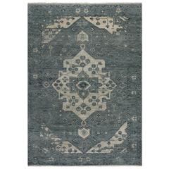 Hand Knotted Cut Pile Wool Rug, 9' x 12'