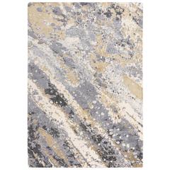 Hybrid Cut Pile NZ Wool/ Tencel Blend Rug, 5' x 8'