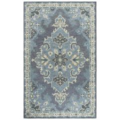 Hand Tufted Cut & Loop Pile Wool Rug, 9' x 12'