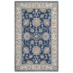 Hand Tufted Loop Pile Wool Rug, 9' x 12'