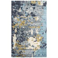Hand Tufted Cut & Loop Pile Wool/ Viscose Rug, 9' x 12'