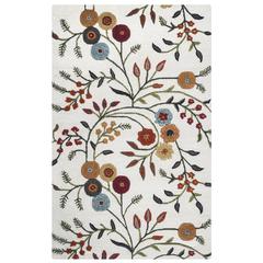 Hand Tufted Cut & Loop Pile Wool/ Viscose Rug, 6'6" x 9'6"