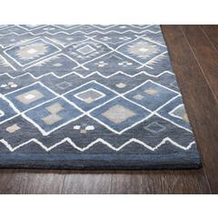 Pueblo Blue 3' x 5' Hand-Tufted Rug- PU1001
