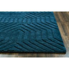 Technique Blue 3' x 5' Hand Loomed Rug- TC8576