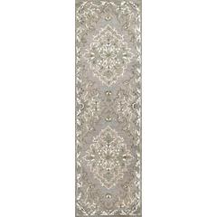 Hand Tufted Cut & Loop Pile Wool Rug, 2'6" x 8'