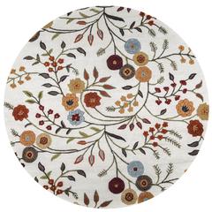 Hand Tufted Cut & Loop Pile Wool/ Viscose Rug, 10' x 10'