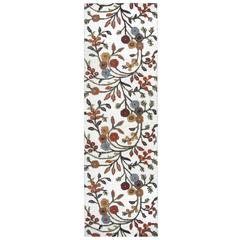 Hand Tufted Cut & Loop Pile Wool/ Viscose Rug, 2'6" x 10'