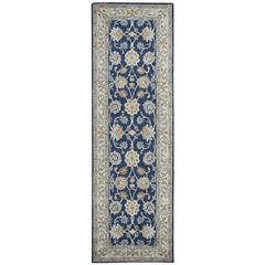 Hand Tufted Loop Pile Wool Rug, 2'6" x 8'