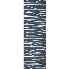 Hand Tufted Cut & Loop Pile Wool Rug, 2'6" x 8'