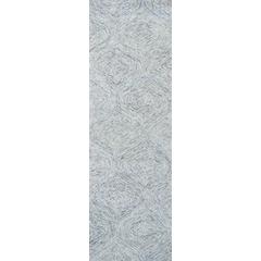 Hand Tufted Loop Pile Wool Rug, 2'6" x 8'