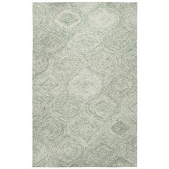 Hand Tufted Loop Pile Wool Rug, 3' x 5'