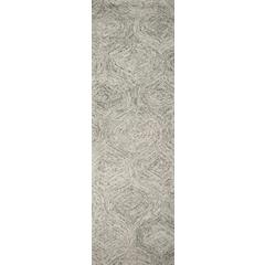 Hand Tufted Loop Pile Wool Rug, 2'6" x 8'