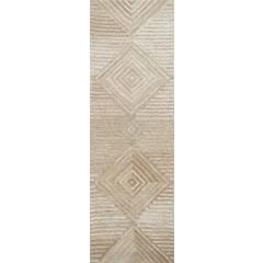 Hand Tufted Cut & Loop Pile Wool Rug, 2'6" x 8'