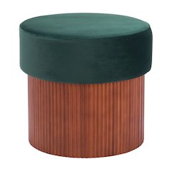 Boto Storage Ottoman Green