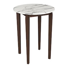 White Round Bistro Table, Small High Top Bar Table for Patio Dining