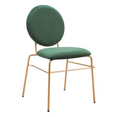 Odessa Dining Chair (Set of 2) Green & Gold