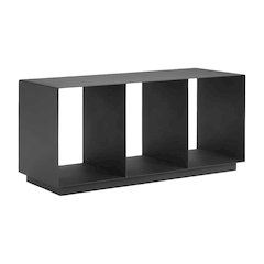 Gray Aluminum Coffee Table with Modern Rectangular Top and Lightweight Frame